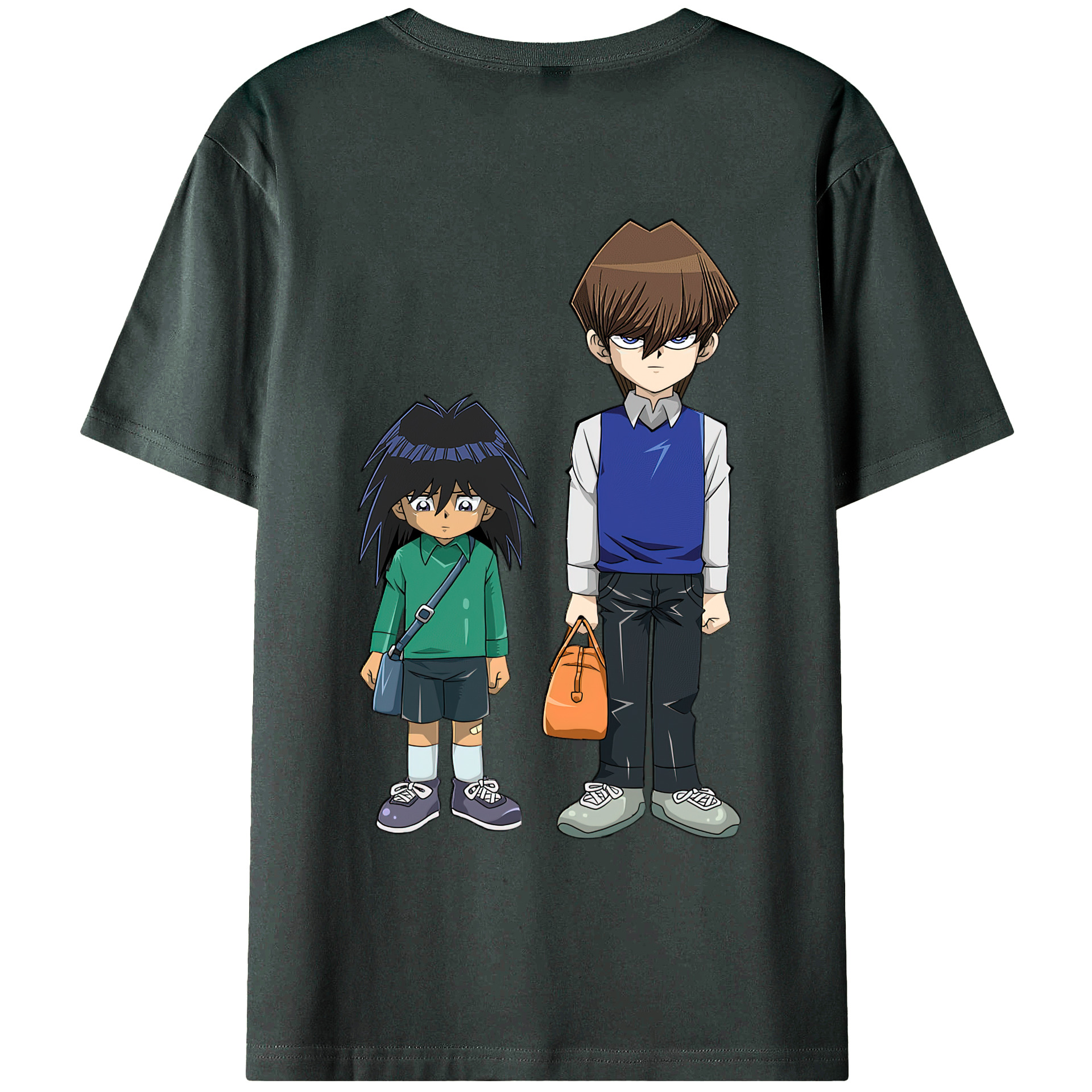 （画像用） 遊☆戯☆王 Yu-Gi-Oh! 綿100％ メンズ半袖Tシャツ（バックプリント） 通気性